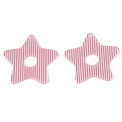 Stripe Cellulose Acetate(Resin) Pendants&nbsp;KY-T040-51C