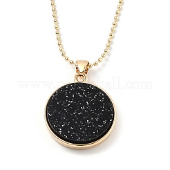 Alloy Rhinestone Pendant Necklaces&nbsp;NJEW-H306-A11-G