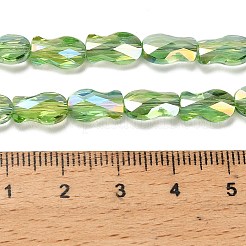 Electroplate Glass Beads Strands&nbsp;EGLA-P066-01A-AB06