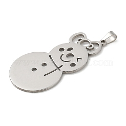 Christmas Theme 304 Stainless Steel Pendants&nbsp;STAS-Q005-01P-05