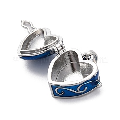 Brass Enamel Locket Pendants&nbsp;KK-F894-15P-02