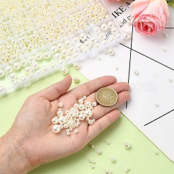 4 Styles ABS Plastic Imitation Pearl Beads&nbsp;KY-YW0001-72B