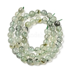 Natural Prehnite Beads Strands&nbsp;G-G457-6mm-03