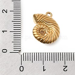 304 Stainless Steel & ABS Plastic Pearl Pendants&nbsp;STAS-G369-04G-02