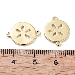 Rack Plating Brass Connector Charms&nbsp;KK-G512-10A-G
