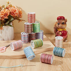 12 Rolls 12 Colors Polyester Cord&nbsp;OCOR-CY0002-43A