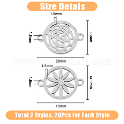 40Pcs 2 Styles Alloy Connector Charms&nbsp;FIND-DC0002-58