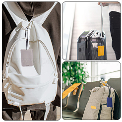 8Pcs 8 Colors PU Leather Pull Out Luggage Tag with Lanyard&nbsp;AJEW-CL0001-90