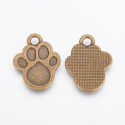 Tibetan Style Alloy Pendants&nbsp;TIBEP-21652-AB-NR