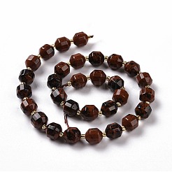 Natural Mahogany Obsidian Beads Strands&nbsp;G-G990-F12