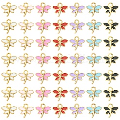 50Pcs Alloy Enamel Charms&nbsp;ENAM-YW0006-26