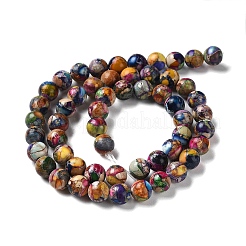 Natural Imperial Jasper Beads Strands&nbsp;G-I122-8mm-28