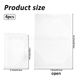 Transparent PVC Book Cover&nbsp;OFST-WH0004-105B