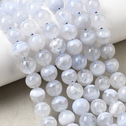 Grade A Natural Blue Lace Agate Beads Strands&nbsp;G-F222-29-8mm-1