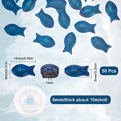 DIY Fish Beaded Bracelet Making Kit&nbsp;EGLA-SC0001-09A