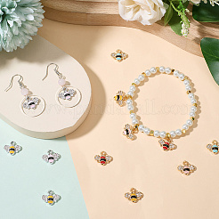 32Pcs 8 Colors Alloy Rhinestone Pendants&nbsp;FIND-SC0014-76
