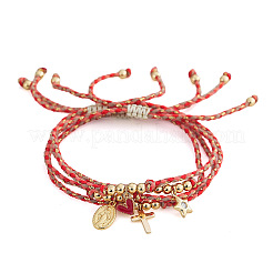 4Pcs 4 Styles Brass Charm Bracelets&nbsp;IL4110