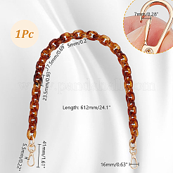 Acrylic Cable Chain Purse Chains&nbsp;PURS-WH0816-003G