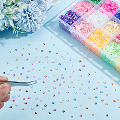 21600Pcs 18 Colors Half Round Opaque Resin Cabochons&nbsp;MRMJ-GO0001-10B