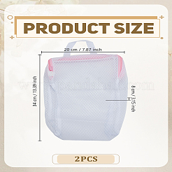 2Pcs Polyester Zipper Bags for Shoes Socks&nbsp;ABAG-LP0001-93A