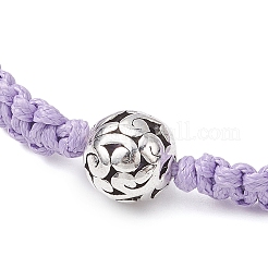 Eco-Friendly Korean Waxed Polyester Cord Braided Bracelet for Women&nbsp;BJEW-JB12503