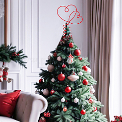 Alloy Heart-shaped Table Ornament for Valentine's Day&nbsp;DIY-WH0888-837