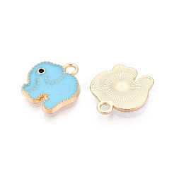 Alloy Enamel Charms&nbsp;PALLOY-T092-31G