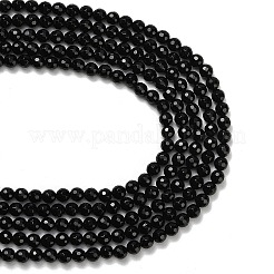 Natural Black Onyx Beads Strands&nbsp;X-G-C280-B01-6mm
