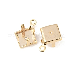 Rhombus Brass Sew on Prong Settings&nbsp;KK-C163-15A-G