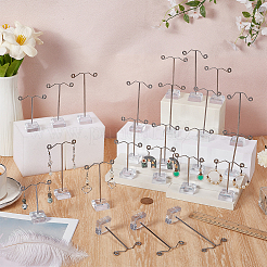 8 Sets 3 Sizes T Bar Iron Earring Display Frames&nbsp;EDIS-FG0001-75
