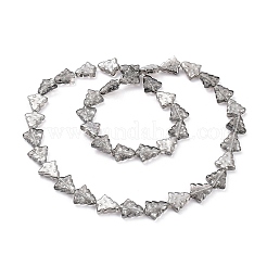 Transparent Electroplate Glass Beads Strands&nbsp;EGLA-C002-PL02