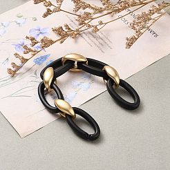 Handmade Opaque Spray Painted Acrylic Cable Chains&nbsp;AJEW-JB00804