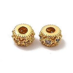 Rack Plating Brass Cubic Zirconia Beads&nbsp;KK-G457-03G-02