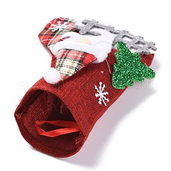 Cloth Hanging Christmas Stocking&nbsp;HJEW-B003-12