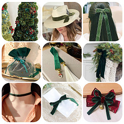 3Rolls 3 Styles Velvet Ribbon&nbsp;SRIB-YS0001-01D