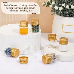 80Pcs Clear Glass Bead Storage Tubes&nbsp;CON-BC0007-38