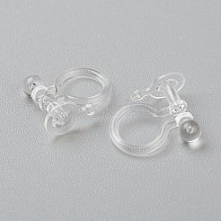 Plastic Clip-on Earring Findings&nbsp;KY-P001-08