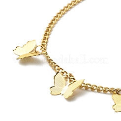 Natural Strawberry Quartz Beads Anklets Set for Girl Women&nbsp;AJEW-AN00450-03
