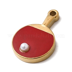 304 Stainless Steel Enamel Pendants&nbsp;STAS-P454-08G-01
