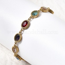 304 Stainless Steel Link Chain Bracelets for Women&nbsp;BJEW-A093-01B-G