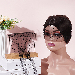 Polyester Lace Face Veil Mask&nbsp;AJEW-WH0518-72