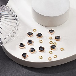 Heart Alloy Enamel Charms&nbsp;ENAM-YW0002-85D