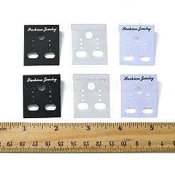 180Pcs 3 Styles Rectangle Plastic Earring Display Cards&nbsp;EDIS-FS0001-01D