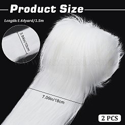 Artificial Wool Fabric for Christmas&nbsp;LS-BJEW-WH0514-13C