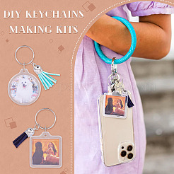 32Pcs 4 Styles Acrylic Keychain&nbsp;KEYC-TA0001-29