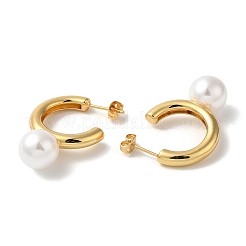 Rack Plating Brass Stud Earrings&nbsp;EJEW-L224-80G