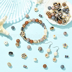 56Pcs 14 Styles Handmade Porcelain Beads&nbsp;PORC-YW0001-88