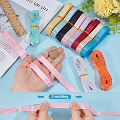 12Pcs 12 Colors Polyester Ribbon&nbsp;OCOR-BC0009-41A