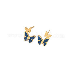 Butterfly Stainless Steel Pendant Slider Necklace & Stud Dangle Earring & Link Bracelet&nbsp;FS-WG94DC7-01