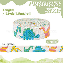 Cotton Printed Ribbon&nbsp;OCOR-WH0110-37A